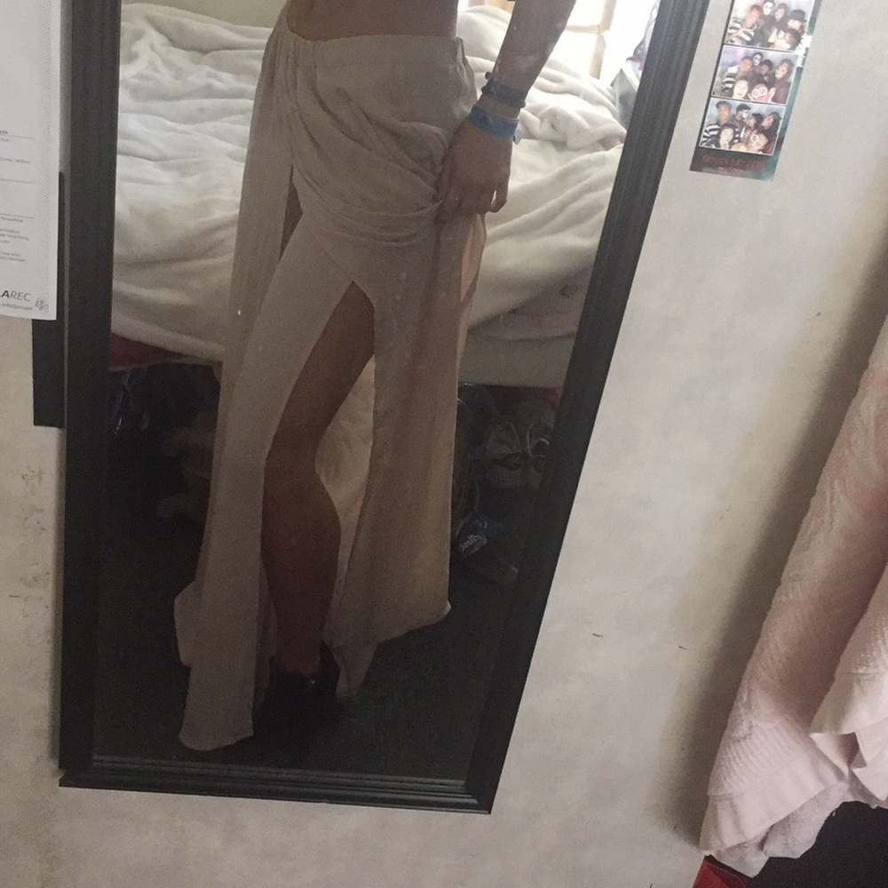 Maxi skirt high waist pants